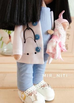 Інтер'єрна лялька. лікар - лікар акушер-гінеколог4 фото