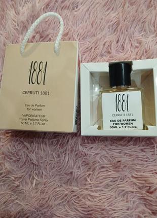 Новинка! подарочный парфюм в сумочке! нежный дневной парфюм cerruti 1881 pour femme 50ml  новый!