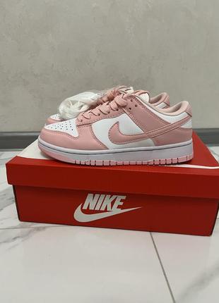 Кроссовки nike dunk low retro next nature white/beige