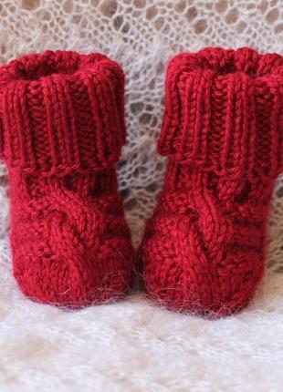 Шкарпетки марсала1 фото