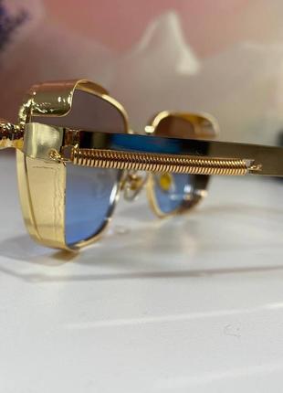 Очки dior солнцезащитные женские, золотые3 фото