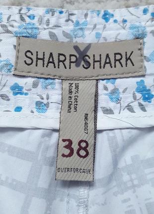 Тонкие котоновые шорты, 50?-52-54?, хлопок, sharp shark7 фото