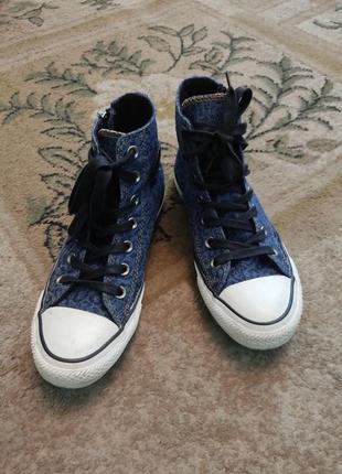 Конверсы джинсовые converse all star5 фото