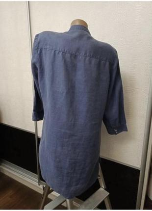 Льняная удлиненная рубашка блуза 👚 boden4 фото