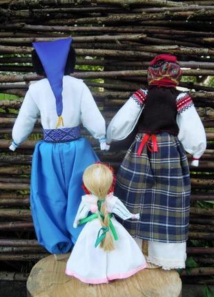 Кукла мотанка, украинская семья в вышиванках, украинская семья, отец, мать и ребенок6 фото
