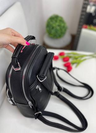 Женский шикарный и качественный рюкзак сумка для девушек 5 цветов9 фото