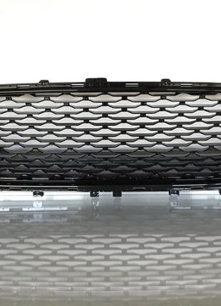 Решітка бампера верхня ford fusion 2019-сота чорна глянець  ks7z8200bb