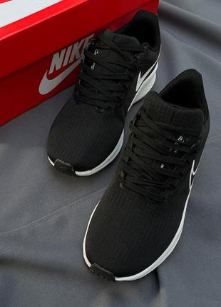 Мужские кроссовки nike air zoom pegasus 39 black/white6 фото