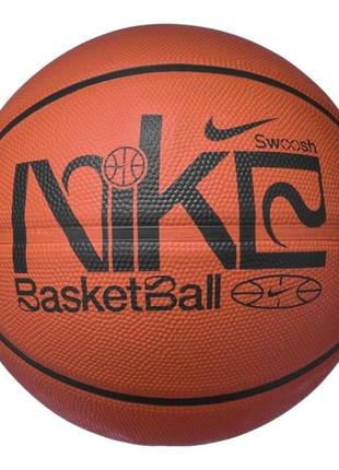 Мяч баскетбольный nike everyday playground 8p graphic deflated amber/black/black/white size 61 фото