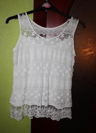 Мереживна блузка наш 48-50 розмір