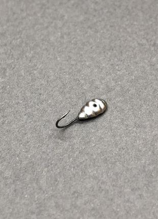 Мормишка паяна "дон" срібло 0.22г для зимової риболовлі