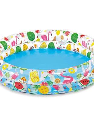 Дитячий надувний басейн intex 59421 «фрукти», 122 х 25 см