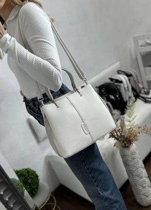 Женская стильная и качественная сумка из эко кожи 4 цвета4 фото