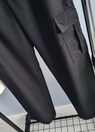 Черные карго брюки штаны3 фото