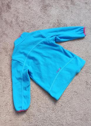 Теплая флисовая кофта флиска на девочку рост 92 2