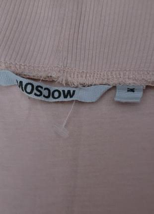 Красивая длинная трикотажная юбка пудрового цвета португалия размер м6 фото