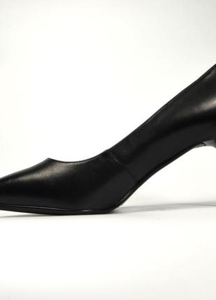 Туфли лодочки женские кожаные черные на шпильке s1296-70-y021a-9 lady marcia 33862 фото