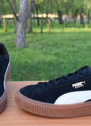 Кроссовки puma suede кожа прошитые р.39