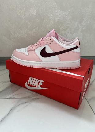 Nike dunk low pro valentines day pink white