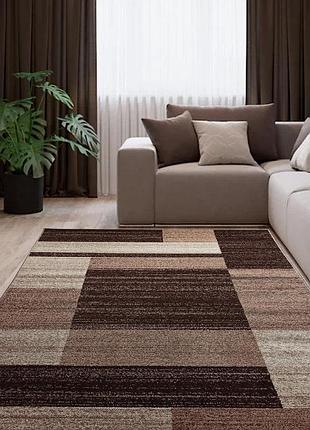 Килим 2.0 х 4.0 м espresso beige / d.brown 08551a