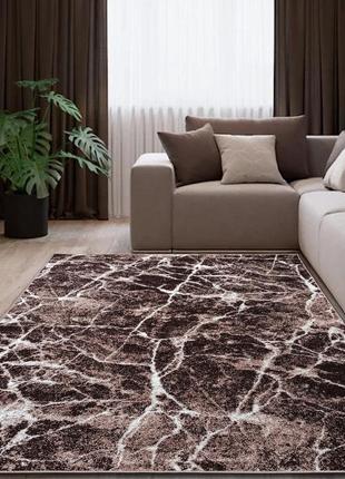 Ковер 1.5 х 2.3 м espresso beige / d.brown 02624a
