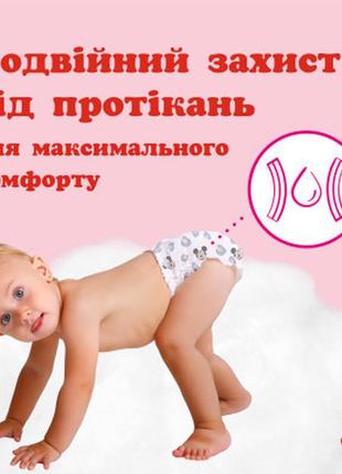 Подгузники huggies pants 4 mega (9-14 кг) для девочек 52 шт (5029053547541)7 фото