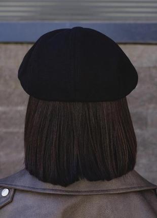 Женская летняя кепка восьмиклинка without campbell black4 фото