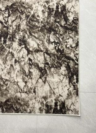 Ковер 0.6x1.1 м на резиновой основе универсальный soft brown мрамор 20295 фото
