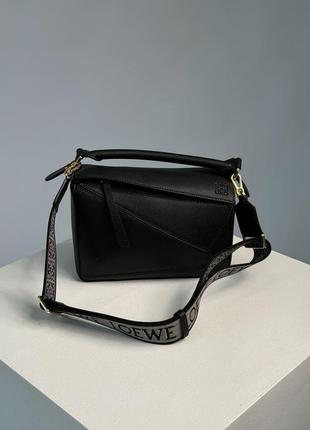 Сумка loewe small puzzle bag in classic calfskin black4 фото