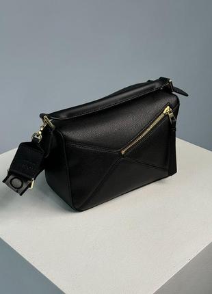 Сумка loewe small puzzle bag in classic calfskin black5 фото