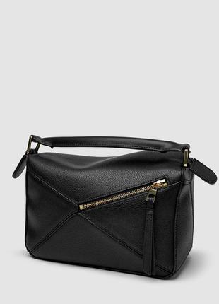 Сумка loewe small puzzle bag in classic calfskin black3 фото