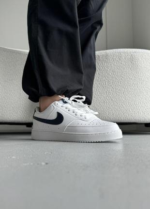 Кроссовки женские nike court vision low white2 фото