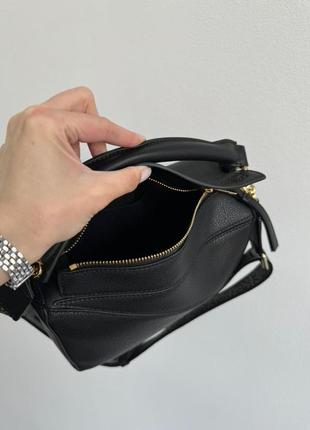 Сумка loewe small puzzle bag in classic calfskin black4 фото