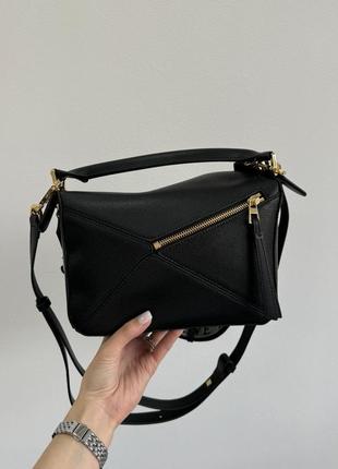 Сумка loewe small puzzle bag in classic calfskin black2 фото