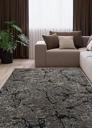 Ковер 2.5 х 4.0 м soft shine grey+beige / d.cream 02624b