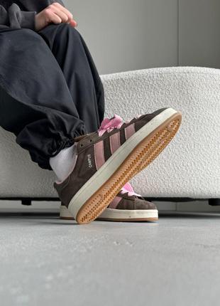 Кросівки жіночі adidas campus 00s brown/pink adi-04146 фото