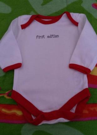 Красивий фірмовий бодік на дитину 0-3 міс.стан нового!