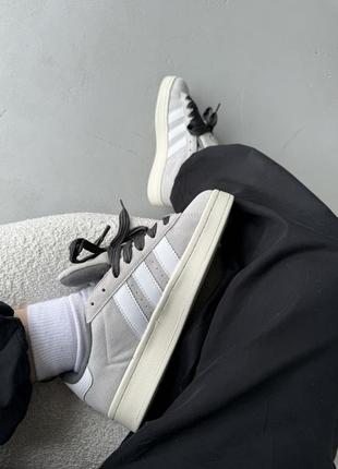 Кроссовки женские adidas campus 00s beige/white4 фото