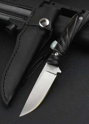 Прямий ніж для фруктів + чохол із натуральної шкіри