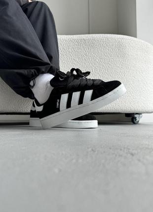 Кросівки жіночі adidas campus 00s black/white adi-04163 фото