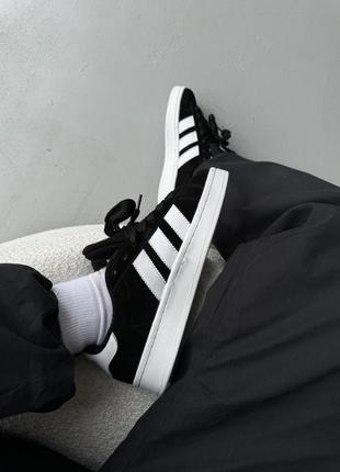 Кросівки жіночі adidas campus 00s black/white adi-04164 фото