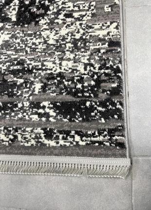 Килим 1.2x1.8м alaska з комбінованим ворсом і термоусадкою gray 03648a7 фото