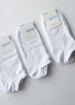Підліткові короткі демісезонні літні білі шкарпетки 36-40 розмір україна2 фото