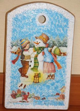 Декоративная досочка "рождество"