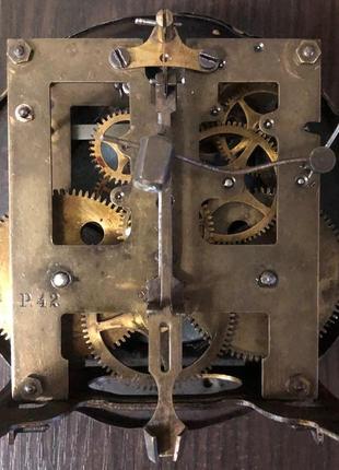 Часы настенные "gustav becker" (бой, 19 век).9 фото