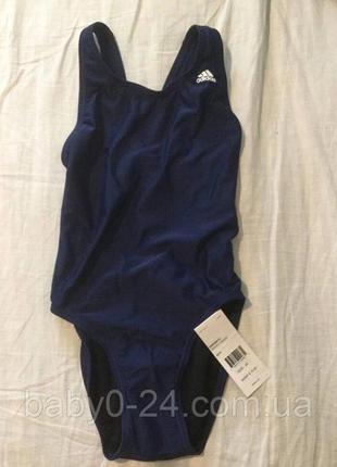 Adidas купальник s-m 28 размер темно синий