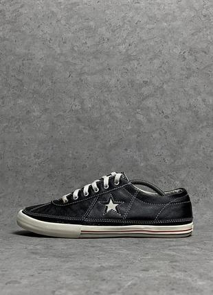 Кожаные кеды кроссовки converse one star