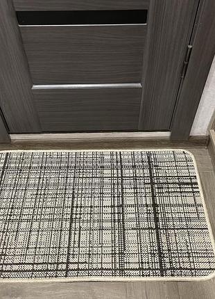 Килим 2.0х3.0 м безворсовий на гумовій основі, нековзний, універсальний, для кухні, ванної flex беж/кор 19171/19