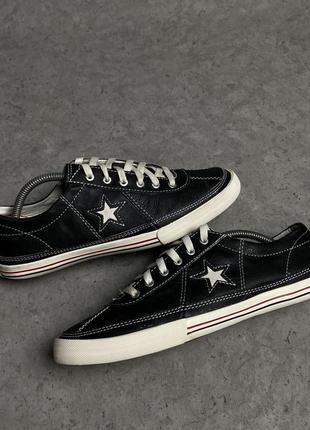 Шкіряні кеди кросівки converse one star2 фото