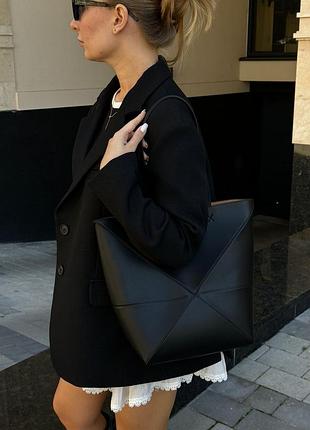 Сумка medium puzzle leather tote bag 4